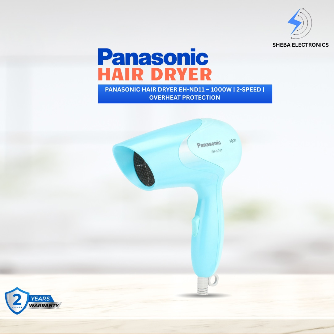 Panasonic Hair Dryer EH-ND11 – 1000W | 2-Speed | Overheat Protection