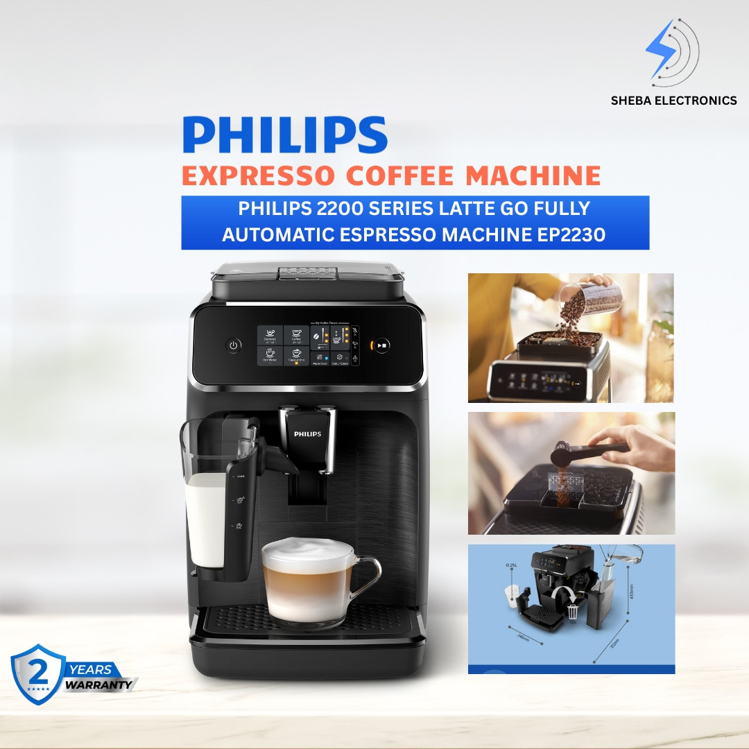 Philips 2200 Series LatteGo Fully Automatic Espresso Machine EP2230