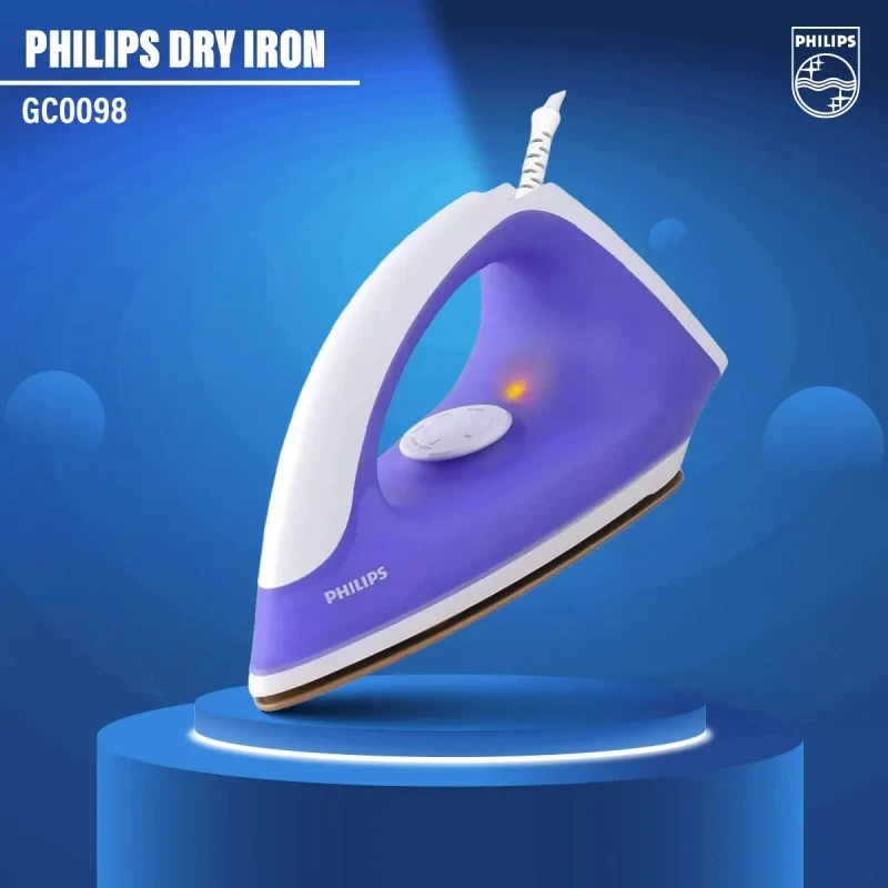 Philips Classic Dry Iron GC098/30 -Purple 750W