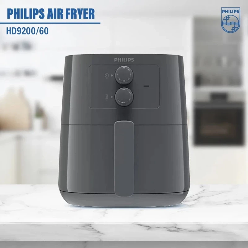 PHILIPS HD9200/60 Essential Air Fryer (Slate Grey, 4.1L)