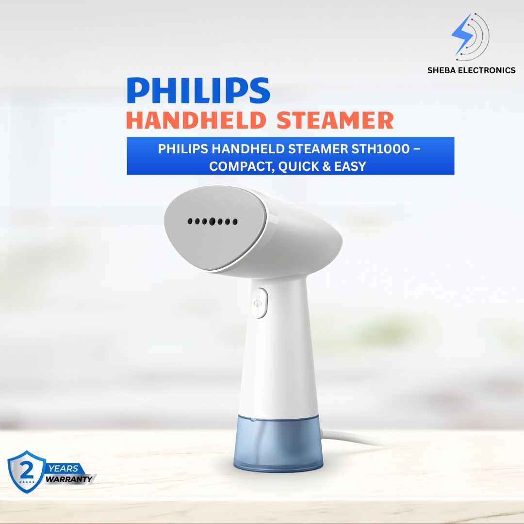 Philips Handheld Steamer STH1000 – Compact, Quick & Easy Garment Care 1000 Series