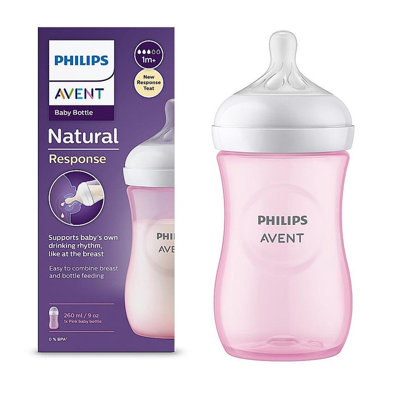 Philips Avent Natural Bottle (Pink) 260ml 903/11
