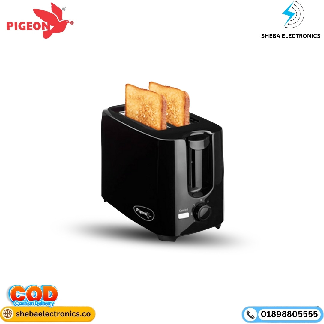 Pigeon Auto Pop up Toaster 12470  2 Slice (750 Watt) (black)
