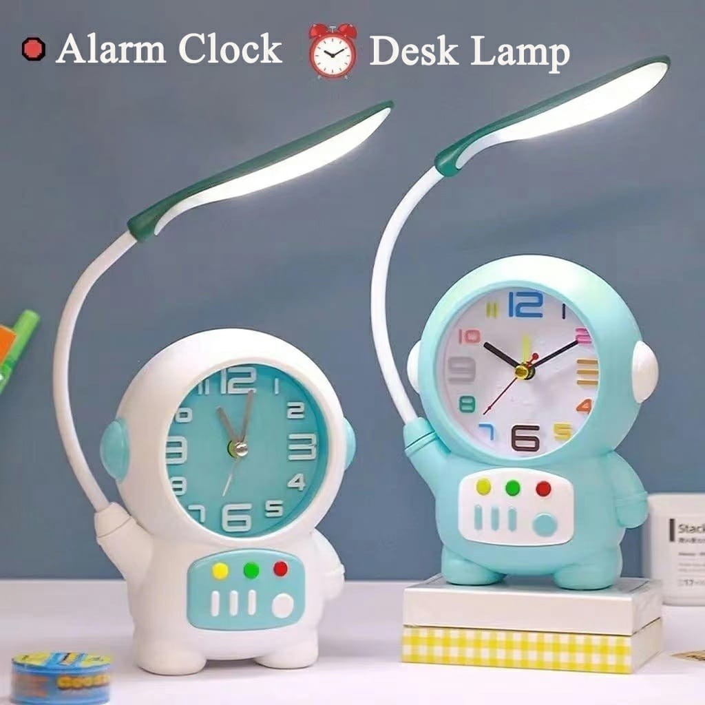 Astronaut Desk Lamp with Alarm Clock