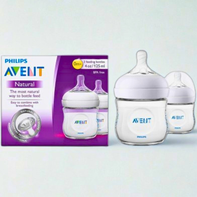 Philips Avent Natural Feeding Bottle (Double) 125ml 900/02