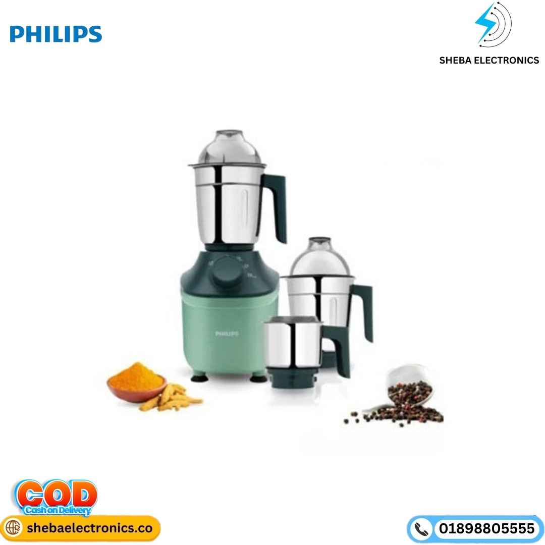 Philips 800W 3 Jars Mixer Grinder (HL7773/02)-Green
