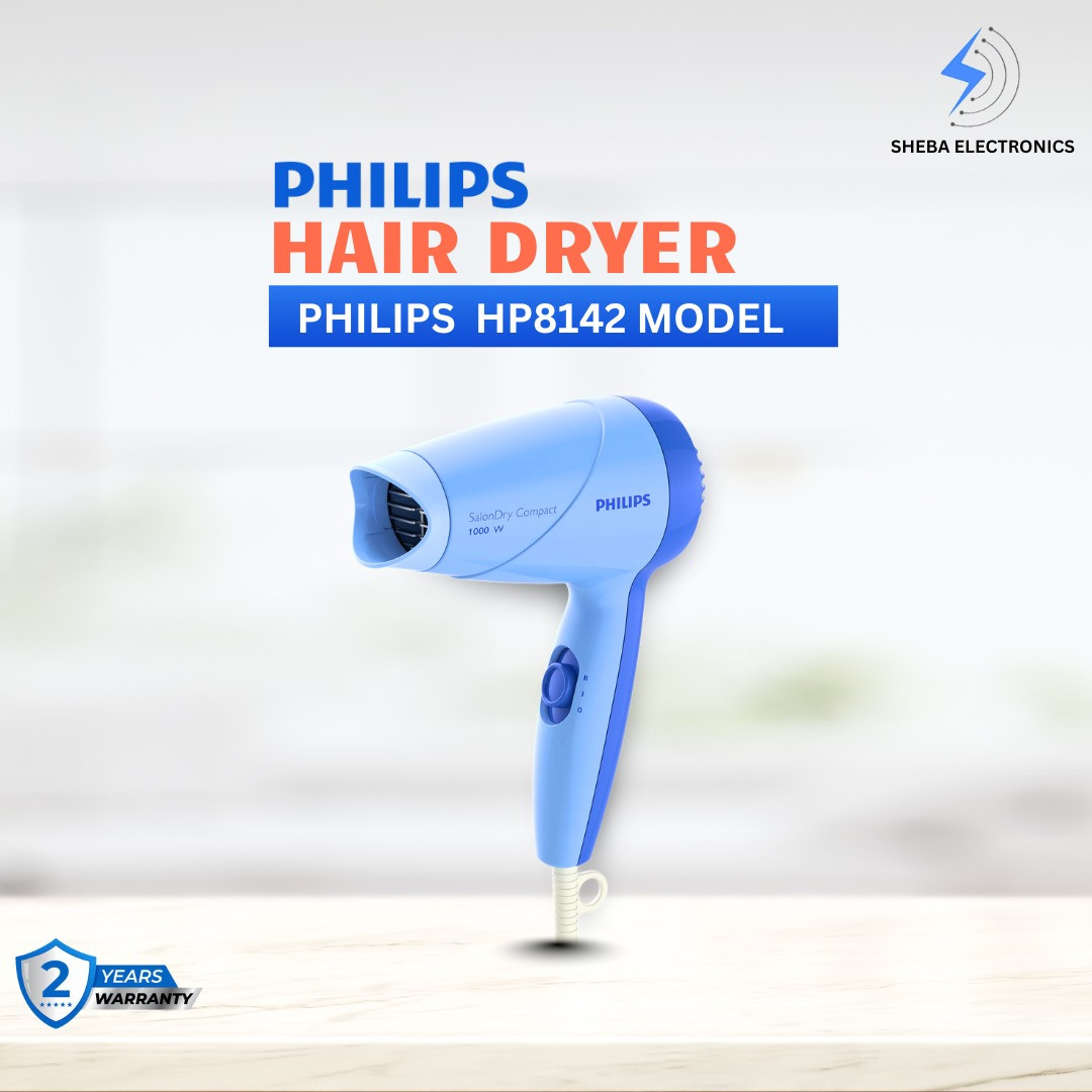 PHILIPS HP8142/00 1000 Watts Hair Dryer (Blue)