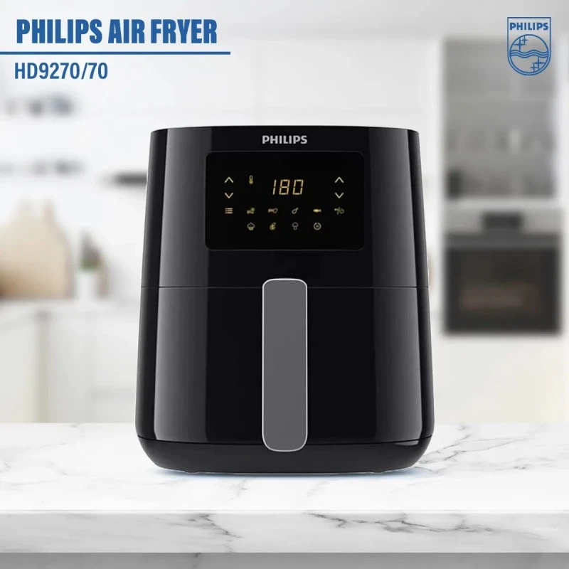 PHILIPS HD9270/70 Digital Air Fryer with Rapid Air Technology 2000 Watt (Black) 6.2 liter