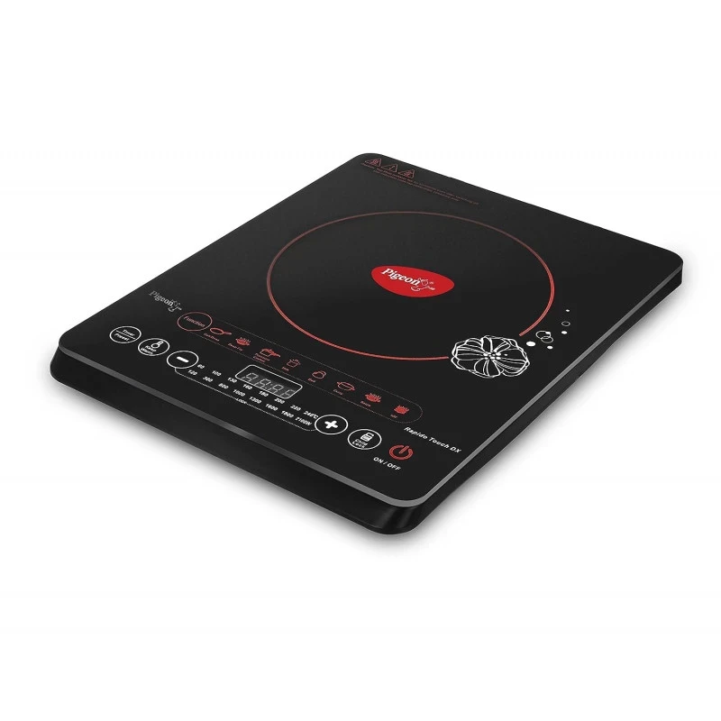 Pigeon Rapido DX Induction Touch - 2100-Watt Stainless Steel Induction Cooktop (Black)