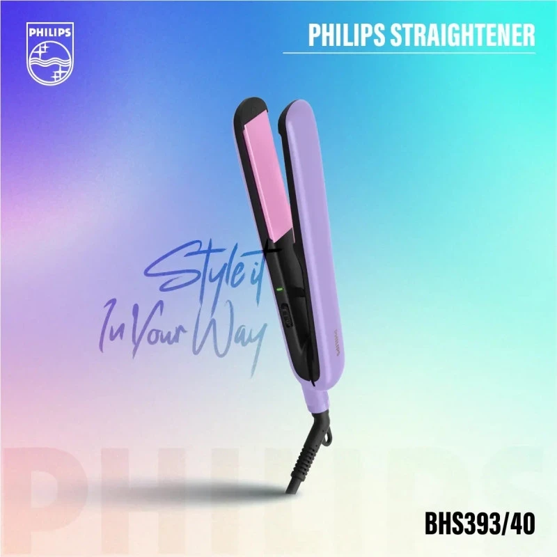 Philips BHS393/40 Hair Straightener -Silk Titanium (Lavender)